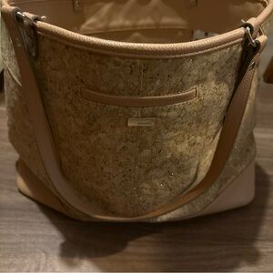 Thirty-one jewel large cork tote shoulder bag.